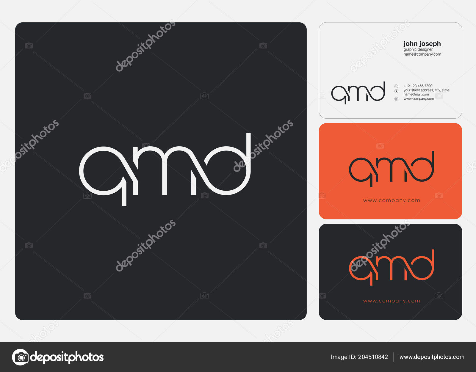Letters Logo Qmd Template Business Banner Stock Vector Image by Letters Logo Qmd Template Business Banner Stock Vector Image by