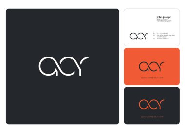 Harf logo Aor şablon iş afiş için