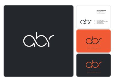 Harf logo Abr şablon iş afiş için