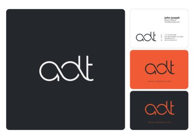 Harf logo Adt şablon iş afiş için