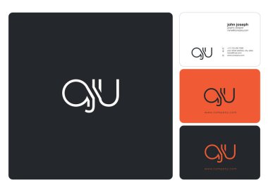 Harf logo Aju şablon iş afiş için