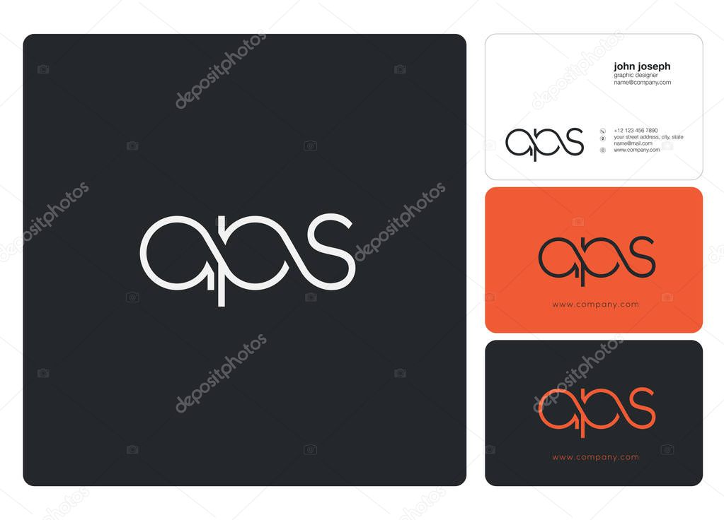 Letters logo Aps template for business banner