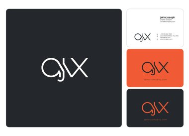 Harf logo Ajx şablon iş afiş için