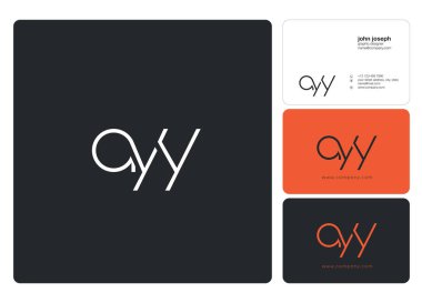 Kartvizit Şablonu için logo ortak ayy, Vektör