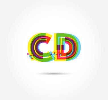 Harf logo Cd şablon iş afiş için