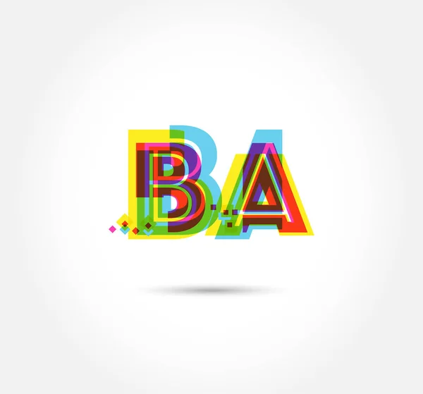Буквы Логотип Шаблон Бизнес Баннера — стоковый вектор