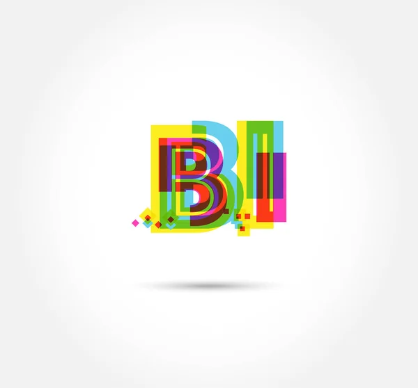 Bokstäver Logotyp Mall För Business Banner — Stock vektor
