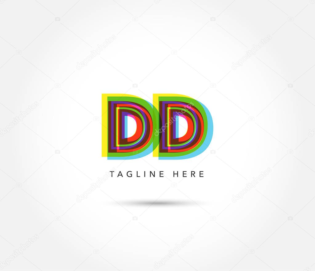 Letters logo Dd template for business banner