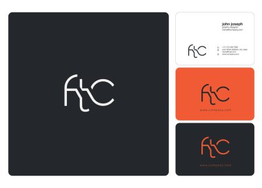 Harf logo MTK şablon iş afiş için