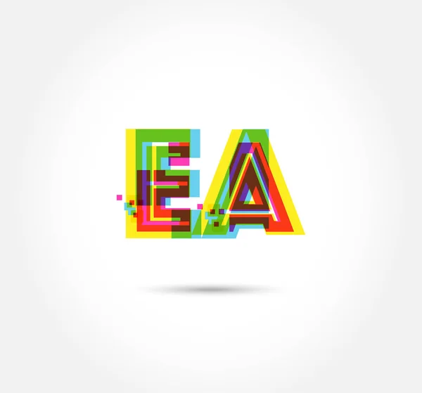 Logo Letras Plantilla Para Banner Empresa — Vector de stock