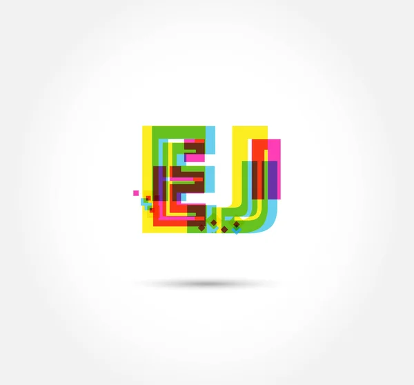 Γράμματα Πρότυπο Λογότυπο Για Επαγγελματίες Banner — Διανυσματικό Αρχείο