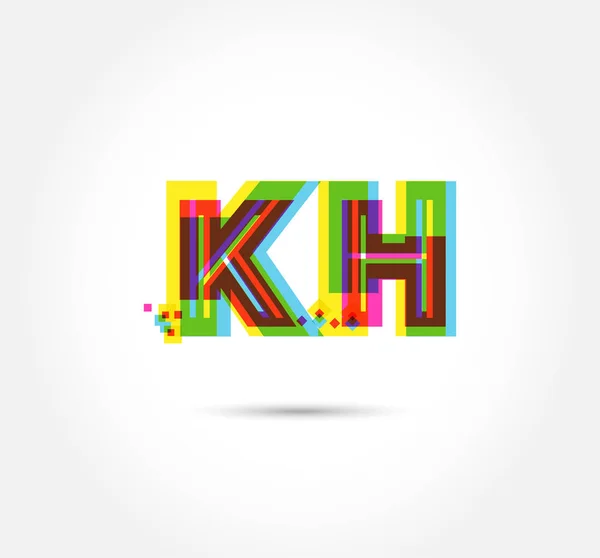 Harf Logo Şablon Afiş Için — Stok Vektör