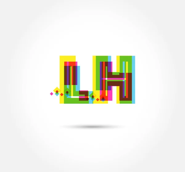 Harf Logo Şablon Afiş Için — Stok Vektör