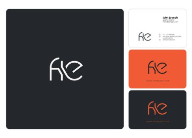 Harf logo Fie şablon iş afiş için