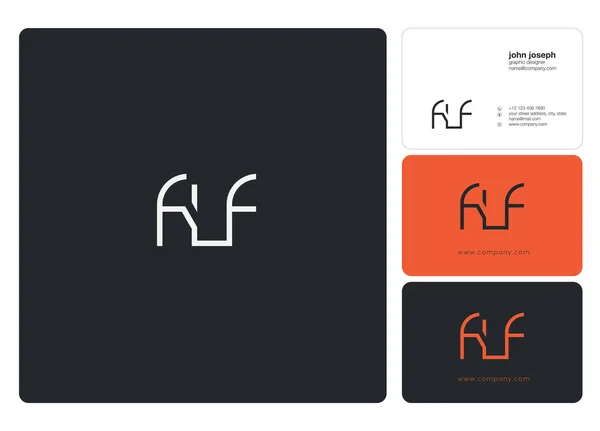 Шаблон Логотипа Flf Бизнес Баннера — стоковый вектор