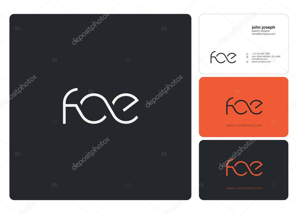 Letters logo Foe template for business banner
