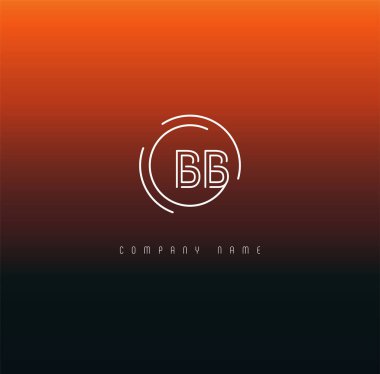 Harf logo Bb şablon iş afiş için