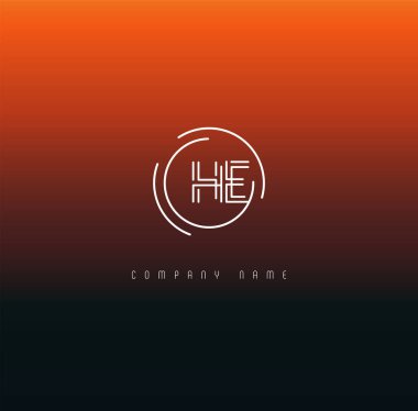 Harf logo iş başlık için o şablonu