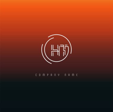 Harf logo Ht şablon iş afiş için