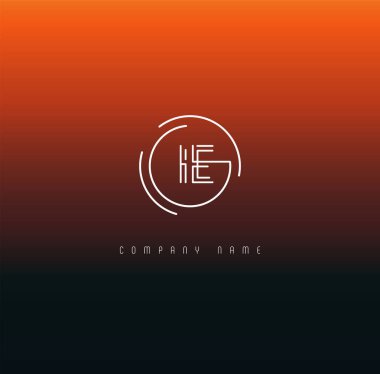 Harf logo IE şablon iş afiş için