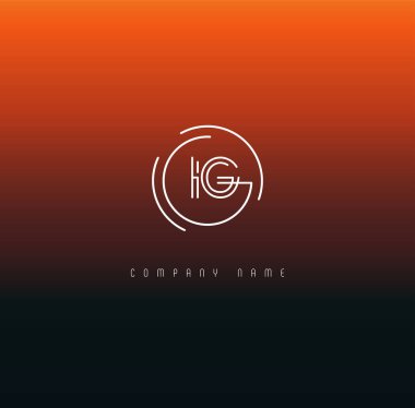 Harf logo IG şablon iş afiş için