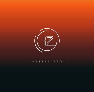 Harf logo ız şablon iş afiş için