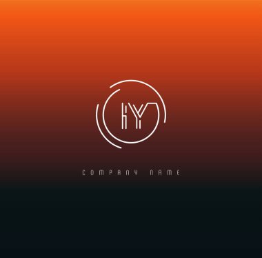 Harf logo Iy şablon iş afiş için