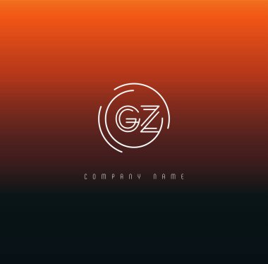 Harf logo Gz şablon iş afiş için