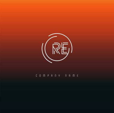 Harf logo Re şablon iş afiş için