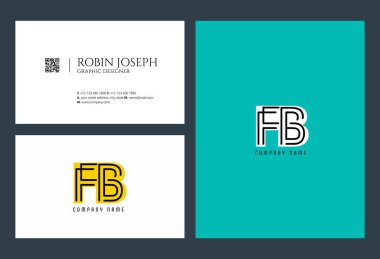Harf logo Fb şablon iş afiş için