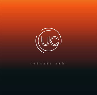 Harf logo Uc şablon iş afiş için