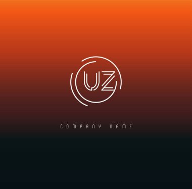 Harf logo Uz şablon iş afiş için
