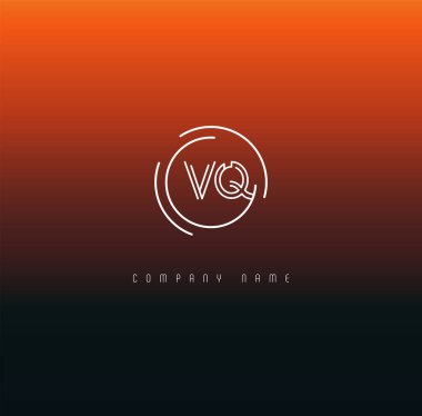 Harf logo Vq şablon iş afiş için