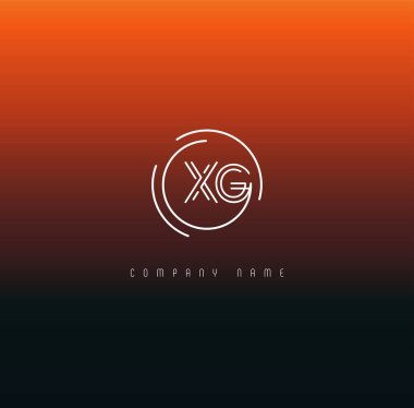 Harf logo Xg şablon iş afiş için