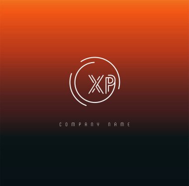 Harf logo Xp şablonu iş afiş için