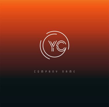 Harf logo Yc şablon iş afiş için