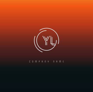 Harf logo Yl şablon iş afiş için