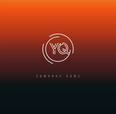 Harf logo Yq şablon iş afiş için