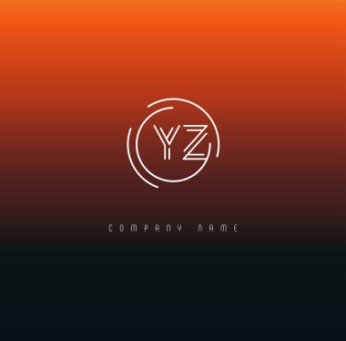 Harf logo Yz şablon iş afiş için