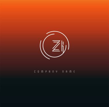 Harf logo Zi şablon iş afiş için