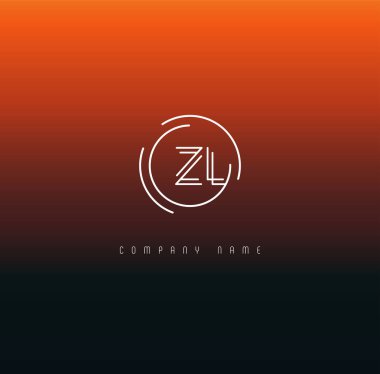 Harf logo Zl şablonu iş afiş için