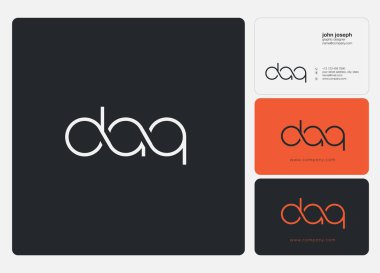 Kartvizit Şablonu için logo ortak daq, Vektör