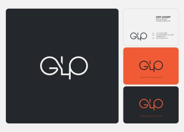 Harf logo Gp şablonu iş afiş için