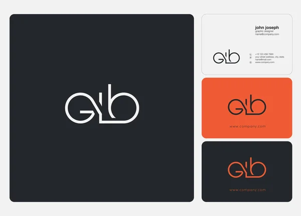 Breve Logo Glb Skabelon Til Business Banner – Stock-vektor