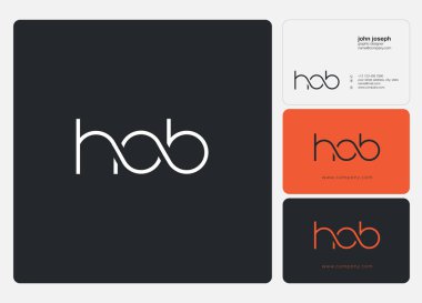 Harf logo Hob şablon iş afiş için