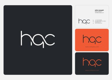Harf logo Hqc şablon iş afiş için