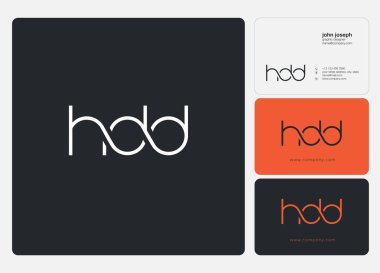 Harf logo Hdd şablon iş afiş için