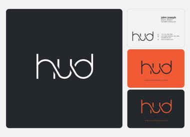 Harf logo Hud şablon iş afiş için