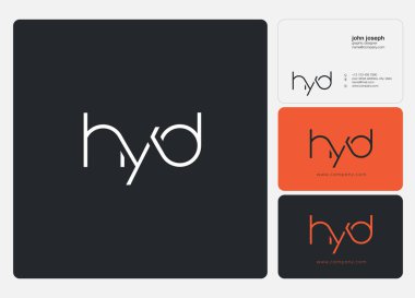 Harf logo Hyd şablon iş afiş için