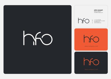 Harf logo Enstallasyonu şablon iş afiş için